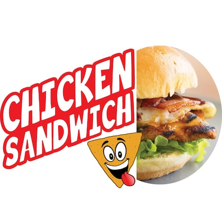 Signmission Safety Sign, 9 in Height, Vinyl, 6 in Length, Chicken Sandwich, D-DC-24-Chicken Sandwich D-DC-24-Chicken Sandwich
